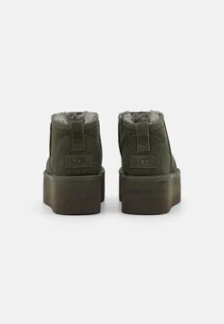 Ugg Classic Ultra Mini Platform - Enkellaarsjes Met Plateauzool - Moss Green -Ugg 39edd51fbab24e7a80653a56485fb386