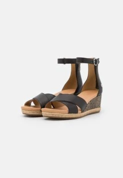 Ugg Eugenia - Sandalen Met Sleehak - Black -Ugg 441230268f44494187ae319cfbdb2035