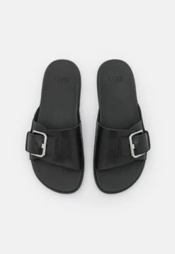 Ugg Solivan Buckle Slide - Muiltjes - Black -Ugg 6b11d905491741699f2acab77e76bf9c