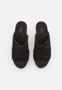 Ugg Abbot Slide - Muiltjes Met Hak - Black -Ugg bfdcddb76b4f4f31b37561bf38cb8e76