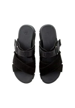 Ugg W Ashton Slide - Sandalen Met Plateauzool - Black -Ugg ca59b8b886734ca89e17e7bdf2323d41