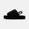 Ugg Fluff Yeah Slide - Sandalen - Black -Ugg d1317c2fbabd43d1b7368f40a180d5ab