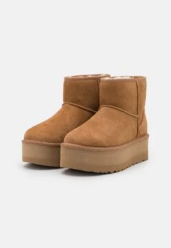 Ugg Classic Mini Platform - Enkellaarsjes Met Plateauzool - Chestnut -Ugg d4a497a2199d44d3b342505fc609886b